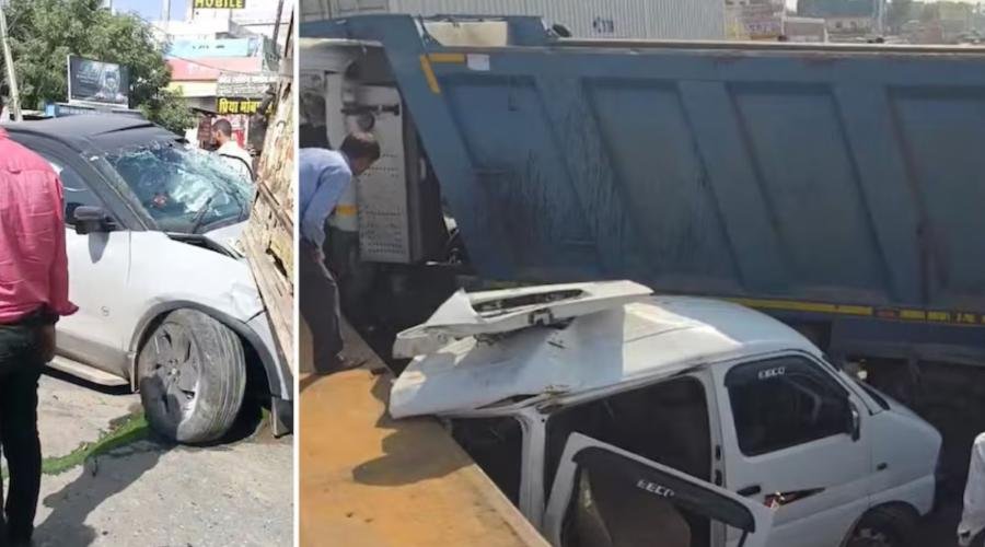 Jaipur Road Accident: सड़क पर चल रहे लोगों का काल बना डम्पर